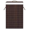 Bamboo Laundry Basket Brown 72 L