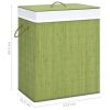 Bamboo Laundry Basket Green 83 L