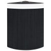 Bamboo Corner Laundry Basket Black 60 L