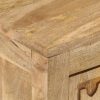 Cromwell Bedside Cabinet 40x30x50 cm Solid Mango Wood