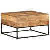 Coffee Table 68x68x41 cm – Rough Mango Wood