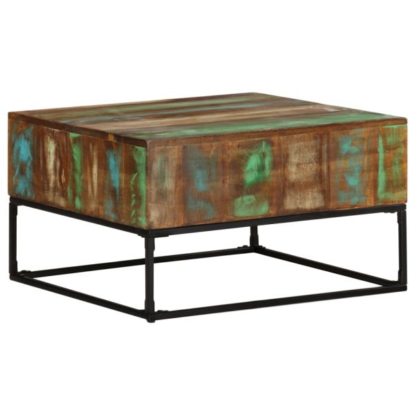Coffee Table 68x68x41 cm – Solid Reclaimed Wood
