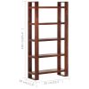 Book Cabinet Honey Brown 85x30x166 cm Solid Acacia Wood