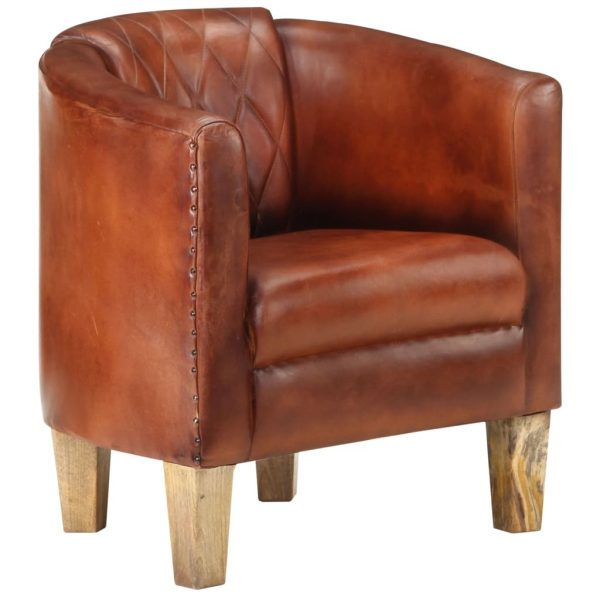 Tub Chair Real Leather