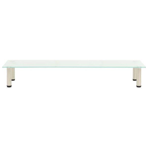 TV Stand Frosted 140x35x17 cm Tempered Glass