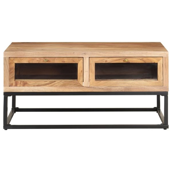 Coffee Table 90x60x40 cm Solid Acacia Wood