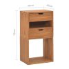 Storage Cabinet 40x30x76 cm Solid Teak Wood