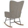 Rocking Chair Velvet – Light Grey