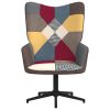 Relaxing Chair Patchwork Fabric – Black