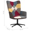 Relaxing Chair Patchwork Fabric – Black