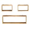 3 Piece Wall Cube Shelf Set – Soild Mango Wood