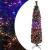 Artificial Slim Christmas Tree with Stand Fibre Optic – 64×35 cm