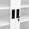 Office Cabinet Steel – 90x40x90 cm, White