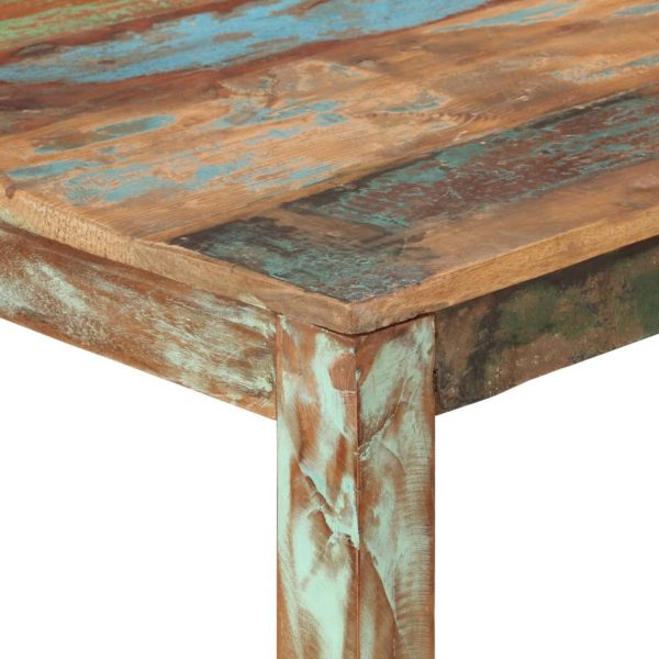 Dining Table – 110x60x76 cm, Solid Reclaimed Wood