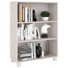 Book Cabinet 85x35x112 cm Solid Wood Pine – White