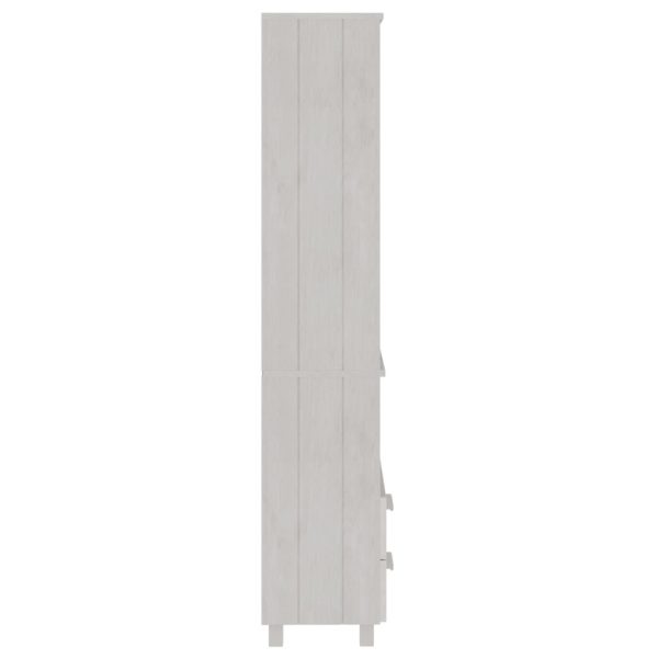 Highboard 60x35x180 cm Solid Wood Pine – White