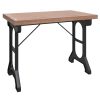 Dining Table 110x65x82 cm Solid Wood Fir and Iron