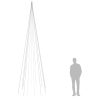 Christmas Tree on Flagpole Warm White LEDs – 500×160 cm, Straight shaped LED lights