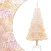 Artificial Christmas Tree with Iridescent Tips PVC – 120×65 cm, White