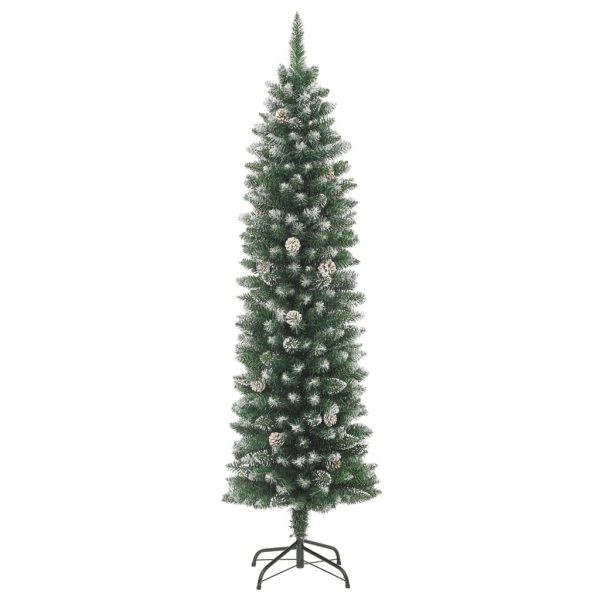 Artificial Slim Christmas Tree with Stand PVC