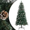 Artificial Christmas Tree with Stand Green PVC – 120×55 cm