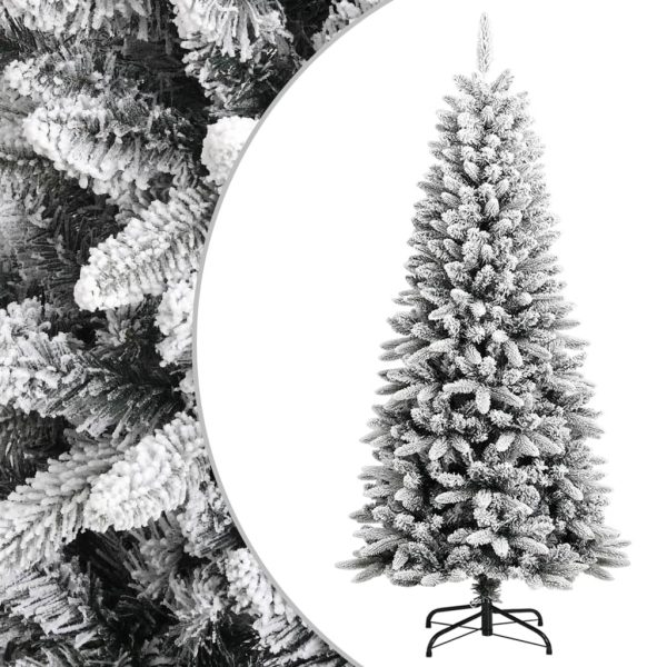 Artificial Christmas Tree with Flocked Snow PVC&PE – 150×63 cm