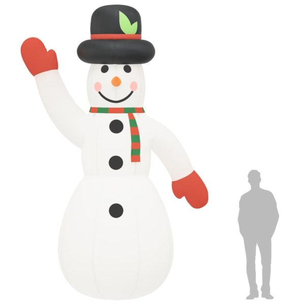 Christmas Inflatable Snowman with LEDs – 455 cm