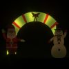 Christmas Inflatable Santa & Snowman Arch Gate LED – Model 1