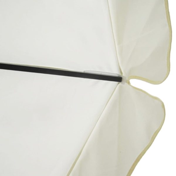 Parasol Samos 500 cm Aluminium – 500 cm, White