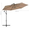 Cantilever Umbrella 3 m – Taupe