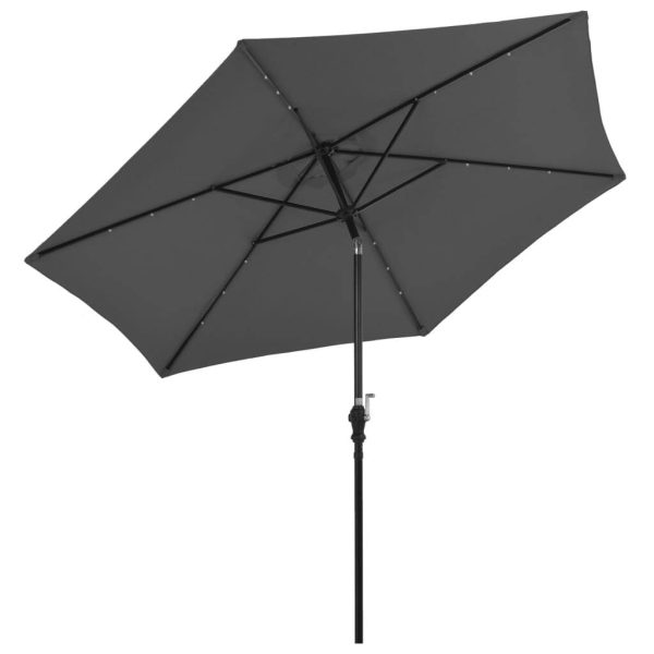 LED Cantilever Umbrella 3 m – Anthracite