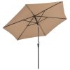 LED Cantilever Umbrella 3 m – Taupe