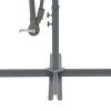 Hanging Parasol with LED Lighting Metal Pole – 300 cm, Anthracite