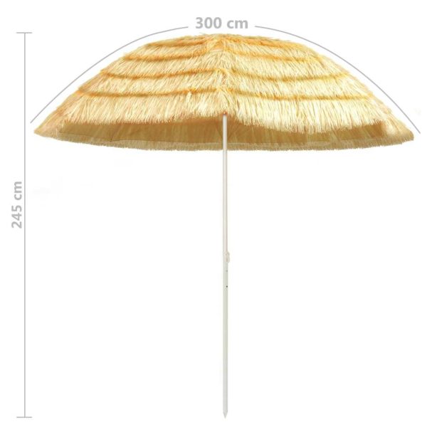 Beach Umbrella Natural Hawaii Style – 300 cm