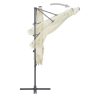 Cantilever Umbrella with Steel Pole – 250×250 cm, Sand