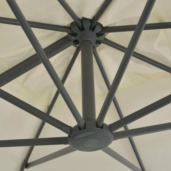 Cantilever Umbrella with Aluminium Pole – 300×300 cm, Sand