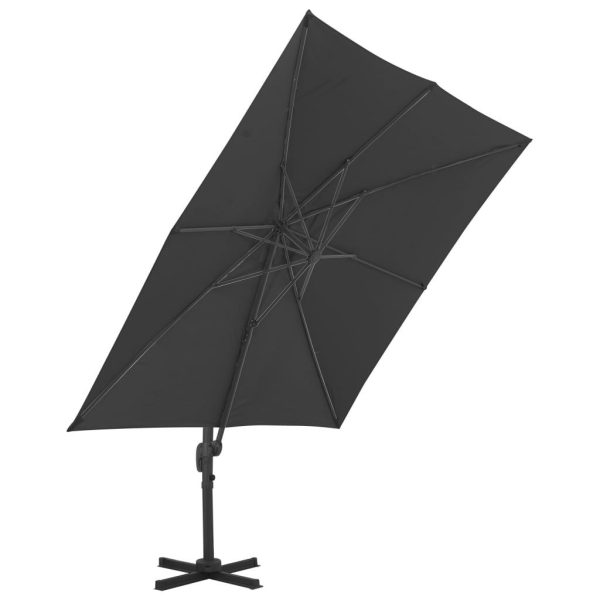 Cantilever Umbrella with Aluminium Pole – 300×300 cm, Anthracite