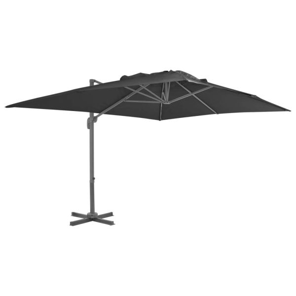Cantilever Umbrella with Aluminium Pole – 400×300 cm, Anthracite