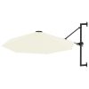 Wall-Mounted Parasol with Metal Pole 300 cm – Sand