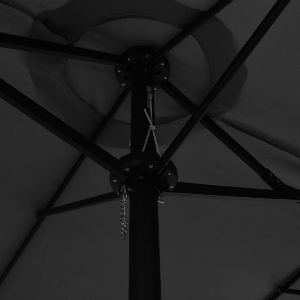 Outdoor Parasol with Aluminium Pole 460×270 cm – Anthracite