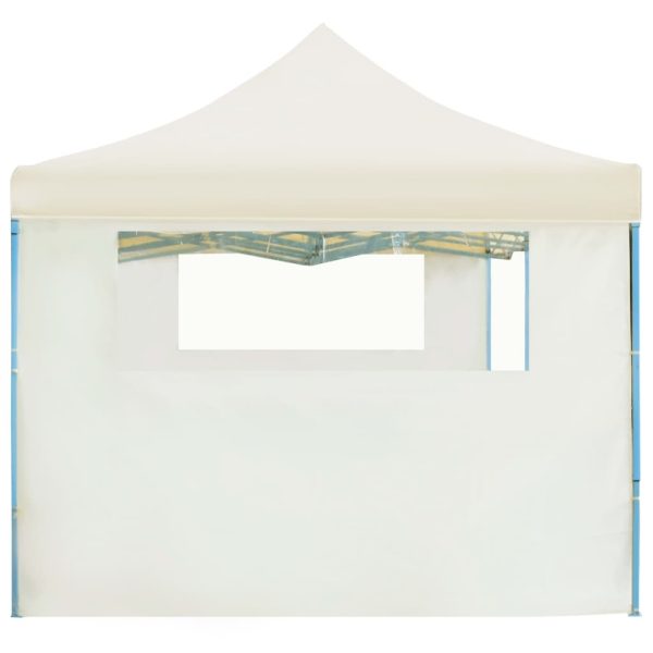 Folding Pop-up Party Tent with 5 Sidewalls 3×9 m – Cream