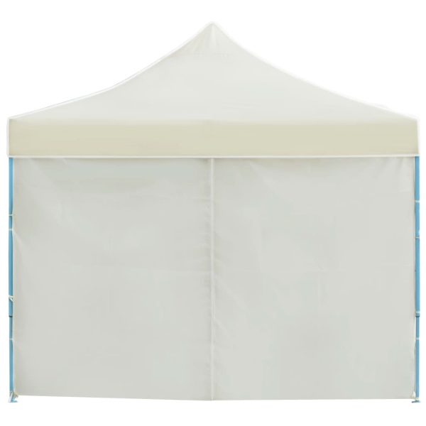 Folding Pop-up Party Tent with 8 Sidewalls 3×9 m – Cream