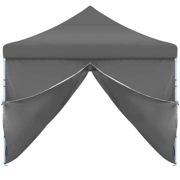 Folding Pop-up Party Tent with 8 Sidewalls 3×9 m – Anthracite