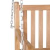 Swing Bench Solid Teak Brown – 120x60x57.5 cm