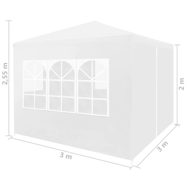 Party Tent – 3×3 m, White