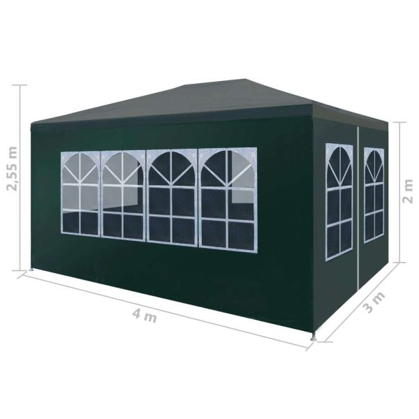 Party Tent – 3×4 m, Green