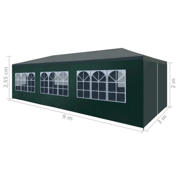 Party Tent – 3×9 m, Green