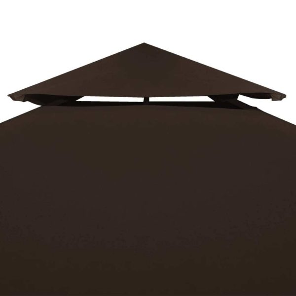 Waterproof Gazebo Cover Canopy 310 g / m – 3×3 m, Brown