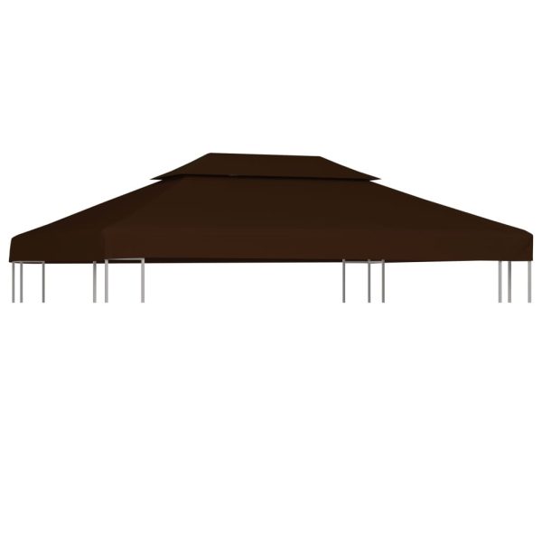 Waterproof Gazebo Cover Canopy 310 g / m – 4×3 m, Brown