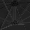 Cantilever Umbrella with Steel Pole – 250×250 cm, Black